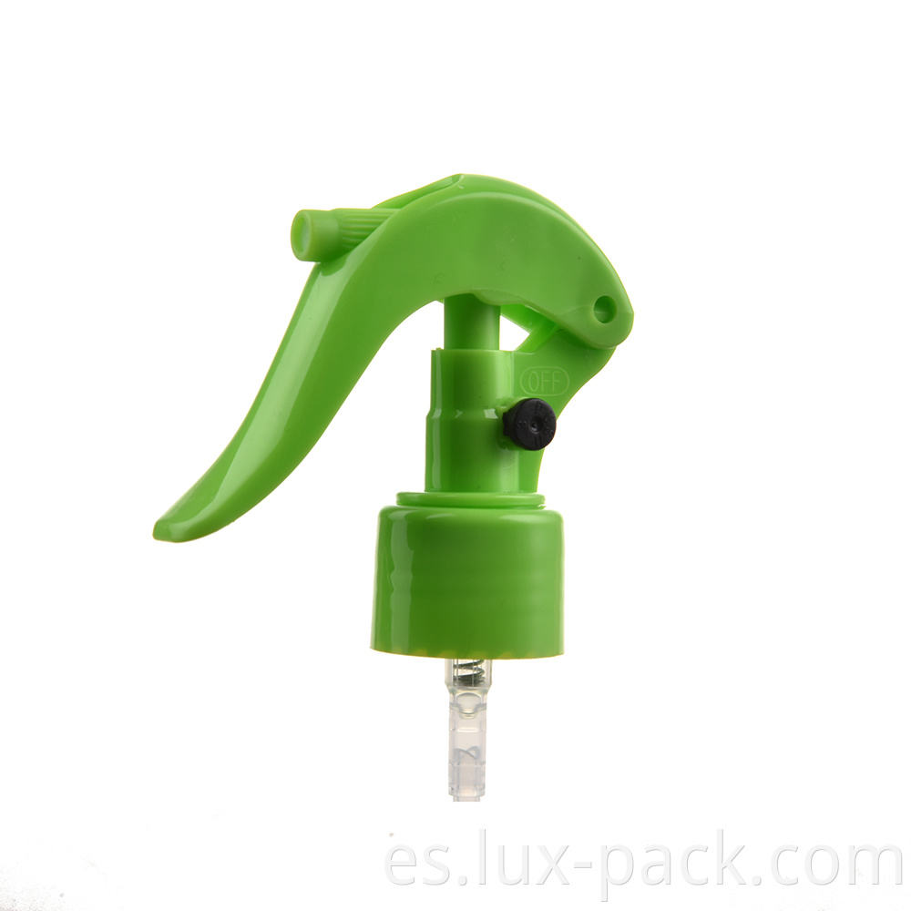 Bomba manual de rociador de plástico verde gatillo de jardín Botella de gatillo de diferentes colores rociadores